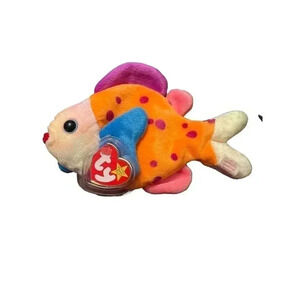Ty Beanie Baby - LIPS the Fish (8 Inch) MINT with MINT TAGS - Stuffed Plush Toy